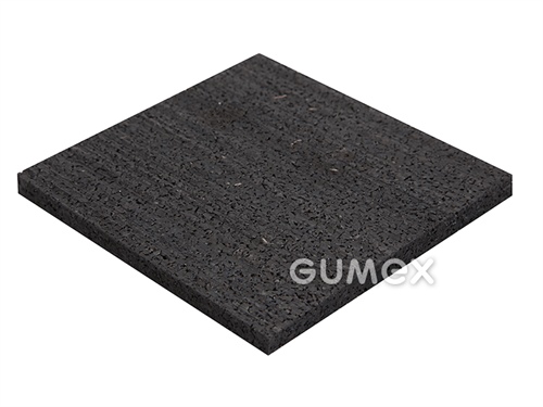 ELASTON-ELTEC GR 950 FS, 20mm, 2000x1000mm, 950kg/m3, recycelter Gummi, PU-Bindemittel, schwarz, 